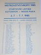 Nová Paka - Autokros - mistrovství Evropy - 6. 7. - 7. 7. 1985 - program + startovní listina