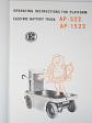 ČKD - Operating instructions for platform electric battery truck AP-522, AP-1522 - 1957