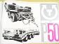 Transporta - P 32 - P 50 - multi - wheel trailers for load hauling - prospekt - Motokov - Tatra 141