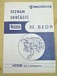 Jikov 32 SEDR - karburátor pro Wartburg 353 W - popis - seznam součástí - dílenská příručka - 1983