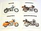 Harley - Davidson - 1993 Motorcycles - prospekt