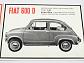 Fiat 600 D, Fiat 850 - Tuzex - prospekt - 1969