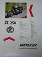 ČZ 250 typ 471 - Motokov - prospekt