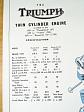 Triumph - Twin Cylinder Engine - 650 c. c. O. H. V. - Thunderbird - Trophy - Bonneville I 20 - plakát - 1964