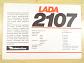 Lada 2107 - prospekt - Mototechna