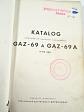 GAZ-69 a GAZ-69 A - katalog náhradních součástí - 1959
