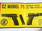 ČZ model 75 automatic pistol cal. 9 mm Parabellum - prospekt - Přesné strojírenství Uherský Brod - Merkuria