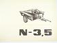 Návěs N - 3,5 - návod k obsluze, seznam dílců - 1975 - Agrostroj Jičín