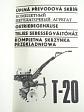 Úplná převodová skříň T-20 - návod k obsluze - seznam dílců - 1982 - Terra