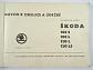 Škoda 105 S - 105 L - 120 L -120 LS - návod k obsluze a údržbě - 1977