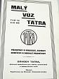 Tatra Typ 12 4/12 KS - předpisy o obsluze, seznam součástí a dodací podmínky