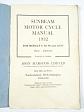 Sunbeam Motor Cycle Manual 1932 for Models 9, 10, 90 and Lion