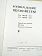 Hydraulické servořízení 712 HRSA - 350, 712 HRNA - 350 - popis a jeho použití, údržba, provozní instrukce - 1984