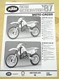 KTM 1987 - Moto Cross - MX 50, MX 80, MX 125 VC, MX 250 VC, MX 500-87 - prospekt