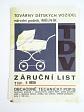 Liberta - továrny dětských vozidel n. p. Mělník - návod k obsluze + doplněk návodu k obsluze + záruční list - dětský kočárek