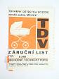 Liberta - továrny dětských vozidel n. p. Mělník - návod k obsluze + doplněk návodu k obsluze + záruční list - dětský kočárek