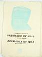 Premalux UV 100-2 - UV 100-1 - horské slnko - návod k obsluze - 1965