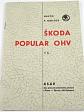 Škoda Popular OHV - prospekt - návod k obsluze - 1938