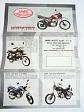 JAWA - 50/585, 586, 125/810, 125/810.5, 350/639.2 chopper, 350/640 Tramp, styl, policie, sport, delivery - prospekt
