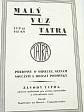 Tatra Typ 12 4/12 KS - předpisy o obsluze, seznam součástí a dodací podmínky - 1931