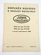 JAWA 250/353/04, 350/354/04 - návod k obsluze - 1961