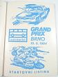 Grand prix Brno - Mistrovství Evropy -  8. - 10. 6. 1984 - program + startovní listina