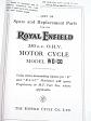 Royal Enfield - List of Spare and Replacement Parts for the Royal Enfield 350 c.c. O.H.V. Motor Cycle Model WD/CO - 1942 - REPRINT