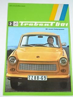 Trabant 601 Mit neuen Farbprogramm - 1976 - prospekt