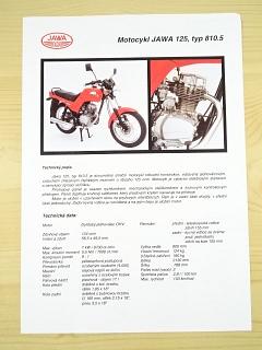 JAWA 125, typ 810-5 - prospekt