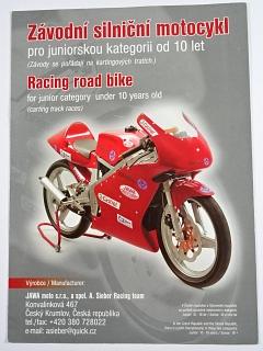 Závodní silniční motocykl pro juniorskou kategorii od 10 let - prospekt - JAWA moto s. r. o. a spol. A. Sieber Racing team