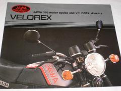 JAWA 350 motor cycles and Velorex sidecars -1989 - prospekt