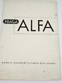 Praga Alfa - 1938 - prospekt - Českomoravská - Kolben - Daněk a. s.