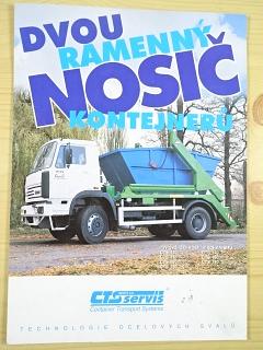 Dvouramenný nosič kontejnerů - prospekt - CTS Servis Okřínek - Škoda - Liaz