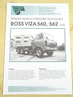 ROSS VIZA 560, 562 6x6 - prospekt - Roudnické strojírny a slévárny Roudnice N. L.