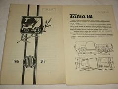 Tatra 141, 805, 137, 138, motory - prospekty - 1956