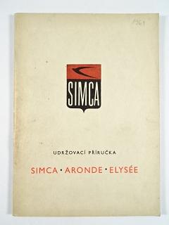 Simca - Aronde Elysée - udržovací příručka - 1961 - Motokov