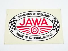 JAWA Champion of Speedway - Made in Czechoslovakia - samolepka