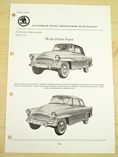 Škoda Felicia Super - katalogový list - 1965