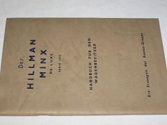 Hillman Minx de luxe  serie  III c - Handbuch für den Wagenbesitzer - 1961