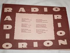 Orion radio 1958 - prospekt