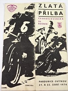 Zlatá přilba Československa - Pardubice - 1974 - program