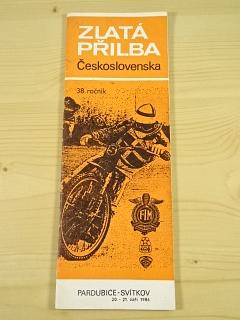 Zlatá přilba Československa - Pardubice - 1986 - program