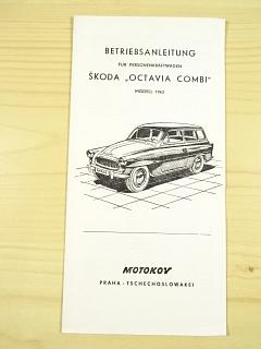 Škoda Octavia Combi Modell 1963 - Betriebsanleitung - Motokov