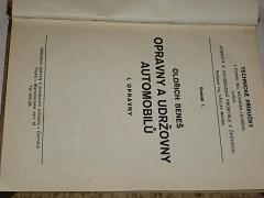 Opravny a udržovny automobilů - I. opravny - Oldřich Beneš