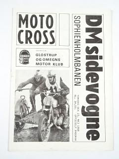 Motocross - DM sidevogne - Sophienholmbanen - 23. 5. 1968 - program