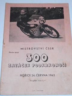 300 zatáček Podkrkonoší - Hořice - 1962 - program