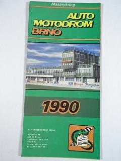 Masarykring - Automotodrom Brno 1990 - Grand Prix ČSFR - leták