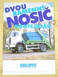 Dvouramenný nosič kontejnerů - CTS Servis Okřínek - Liaz - Škoda