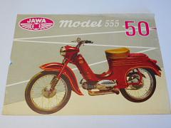 JAWA 50 model 555 - prospekt - 1961 - Motokov