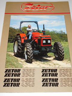 Zetor 3320, 3340, 4320,4340, 5320, 5340, 6320, 6340 prospekt